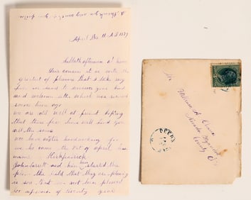1879 letter, Ohio History, Wyandot and Portage Counties [188205]
