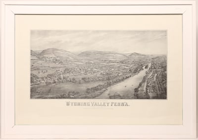 Wyoming Valley Framed Very Fine Reprint of 1885 Litho [181300]