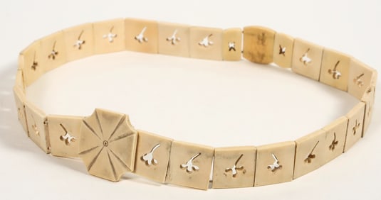 Faux Ivory Belt [196439]
