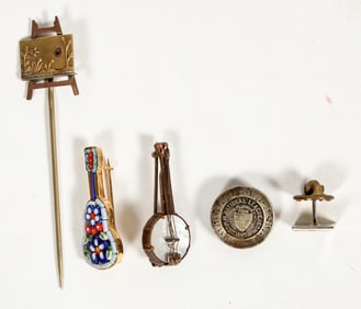 Vintage Musician Artists Stick Pins. [198449]