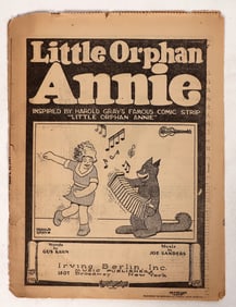 Little Orphan Annie in Sheet Music for Ukelele by Gus Kahn and Joe Sanders c.1928 [191751]