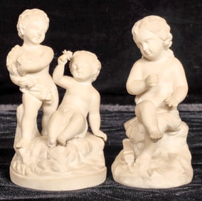 Ceramic Boy and Girl Figurines [178056]