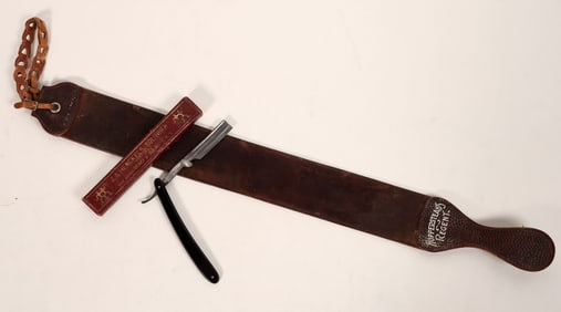 J.A. Henkels Straight Razor and Hopperstead's Strop [189854]