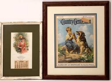 Advertising Calendar and Magazine Cover; 1912, 1933 [186114]