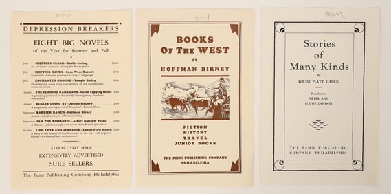 Book Seller Sales Flyers, 3 [189157]