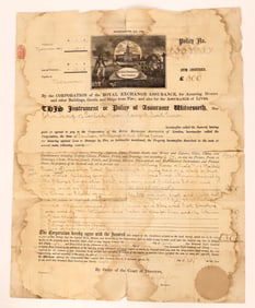Royal Exchange Assurance Pictorial Policy, 1899 [178095]