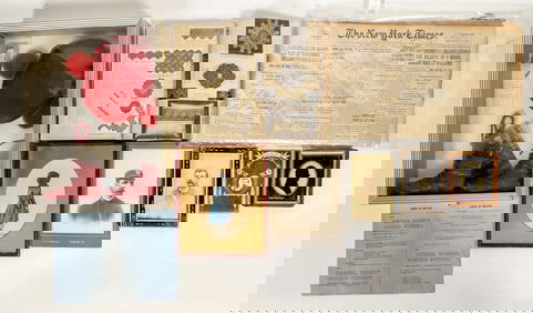 Misc. Photos, New Clippings, NY Times and Child Shadow Box. [183933]