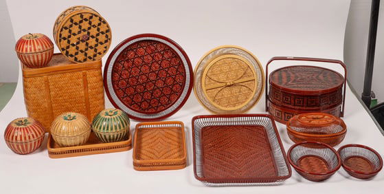 Bamboo Basketware (A Lot) [193345]