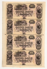 Canal Bank $10 Uncut Currency [202024]