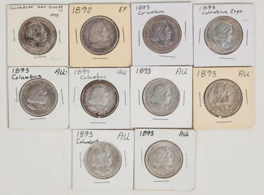 Columbian Half Dollars (10) [201333]