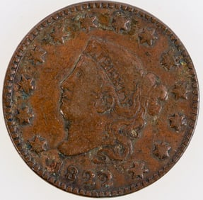 Coronet Head Cent 1822 [202282]