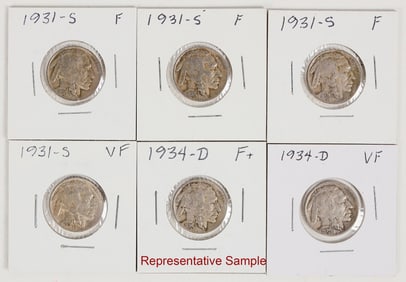 Buffalo & Jefferson Nickels (105) [201043]