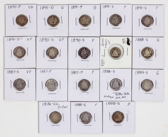 Liberty Seated Dimes (18) [201179]