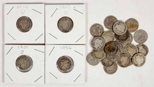 Barber Dime Mini Collection (27) [201522]