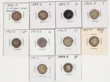 Barber Dimes (10) [201198]