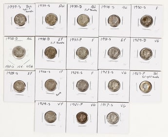 Mercury Dime Collection (18) [201416]