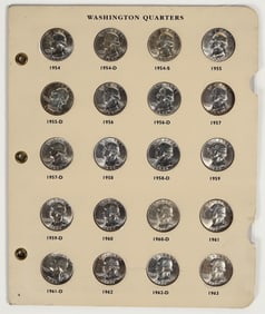 Gem BU Washington Quarters 1954-1963  (20) [202063]