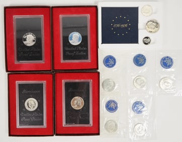Eisenhower Dollars: Proof (5); Unc. (5) [201526]