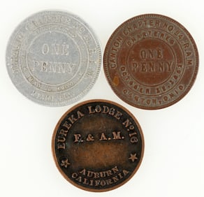 Masonic Pennies (3) [202638]