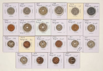 Coins of Belgium 1864-1952 (22) [200937]