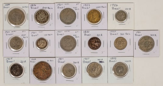 Coins of Brazil 1828-1937 (16) [200939]