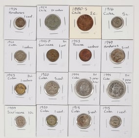Coins of Cuba (9) and others (7) [201031]