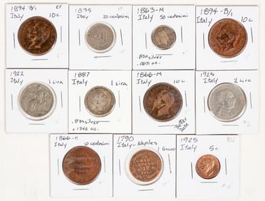 Coins of Italy 1790-1925 (11) [200387]