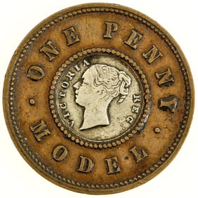 Victoria Silver Center Model 1 Penny [201817]