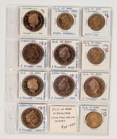 UK Coins for Gibraltar (4) and Isle of Man (7) [191963]