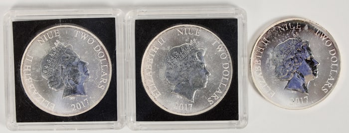 Niue Silver HMS Bounty 2017 Coins (3 oz.) [201819]