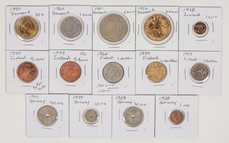 Coins from Four Northern Countries  (14) [201024]