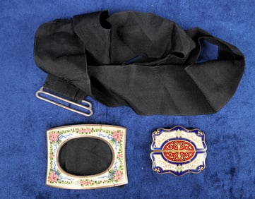 Cloisonne Belt Buckle [124969]