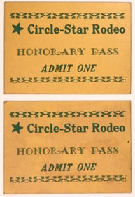 Rodeo Tickets Circle Star (2) Undated [186862]