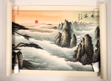 Lot x5, watercolor paintings, Wu Zeng [181365]
