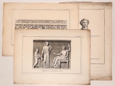 Italian Intaglio Prints in Series (3) [179984]