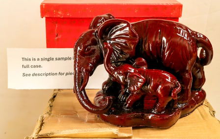 Resin Elephant with Baby, Large, 4 [196214]
