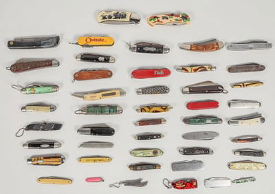 Miscellaneous Used Pocket Knives (40) [201014]