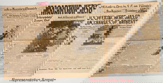 General MacArthur 1951 Controversy Newspapers [202514]