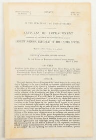 Articles of Impeachment Against Andrew Johnson [194756]