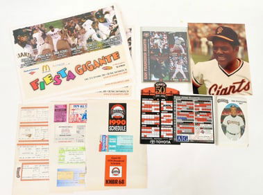 SF Giants Memory Lane Ephemera [188481]