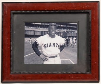 Framed Willie Mays Early MLB Photo [187735]