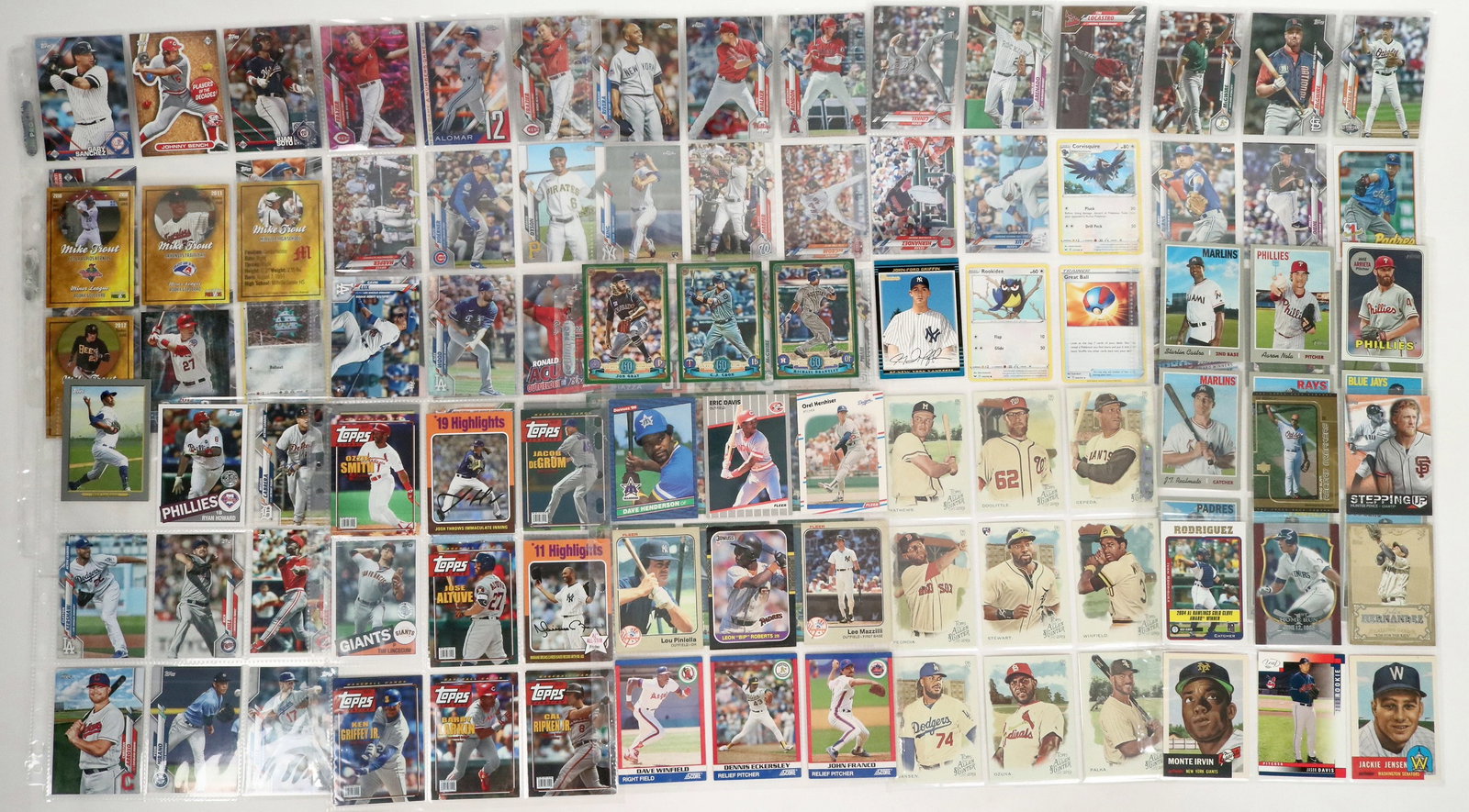 Topps Allen & Ginter Cards Plus (80+) [188486]: Around 80+ baseball cards featuring players from the 1960s to present day. There are a collection of Allen & Ginter reproduction cards from Topps. Players include Roger Maris, John Lester. Hideo Nomo,