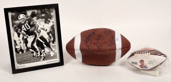 Joe Gibbs Autographed NFL Ball and More [192053]
