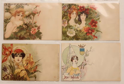 Art Nouveau - Abeille Postcards 1900-20s (4) [186491]
