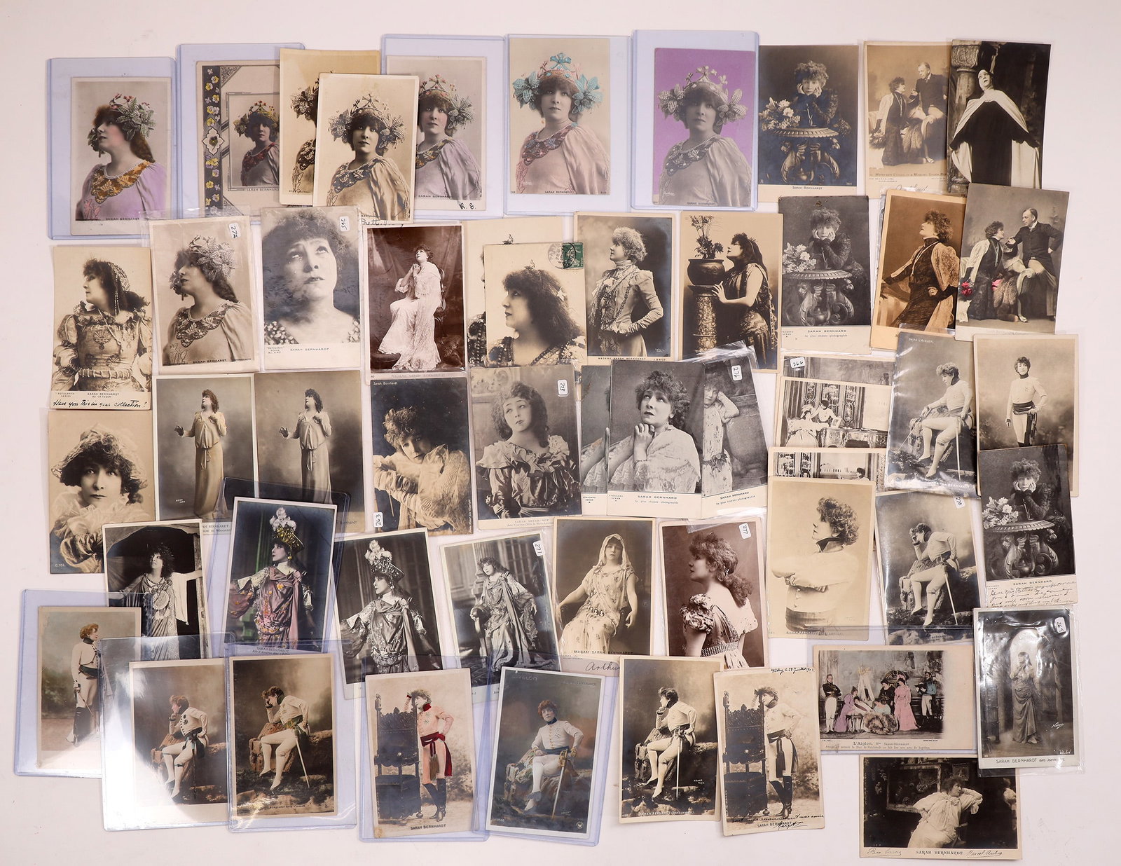 Mucha's Key Model: Sarah Bernhardt, 1894-c1910 [186294]: Alphonse Mucha got his breakout into the international art world with the creation of his first Bernhardt poster of her in the Play Gismonda in 1894. From that moment onward, the new art form of "Art