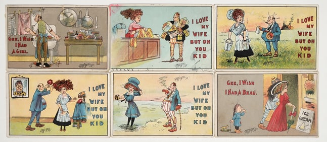Artist Postcards by Carmichael 1909 (6) [201147]