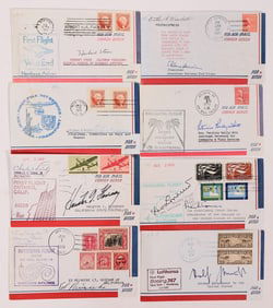 US Comm. Covers - Air, Autographs, 1969-72 (8) [186986]