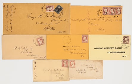 Scott A10, Types 1 and 2, on 1850s Covers [201950]