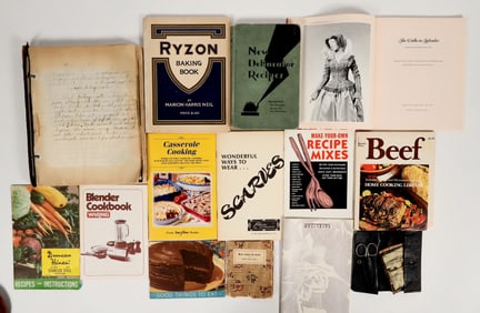 Vintage Cooking/Recipe Fashion  Books.  [202522]