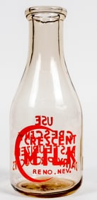 Crescent Milk Reno Nevada Quart Milk Bottle [201116]